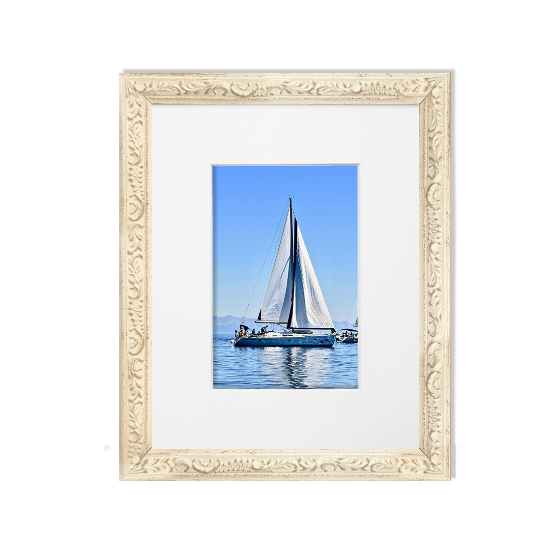 baroque frame - ornate white