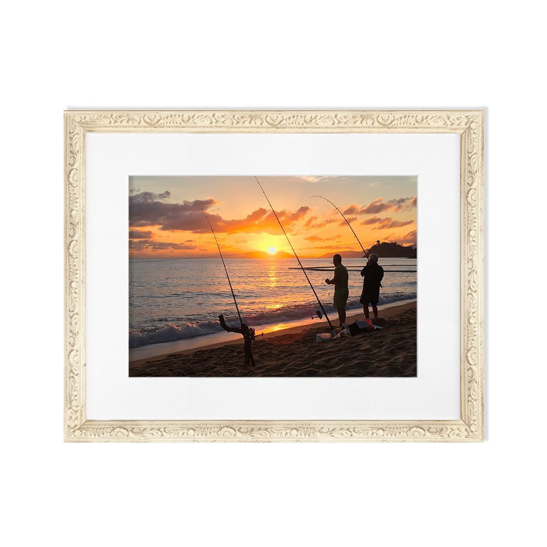 istanbul frame - ornate white