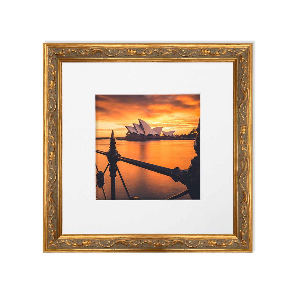 versailles frame - ornate gold