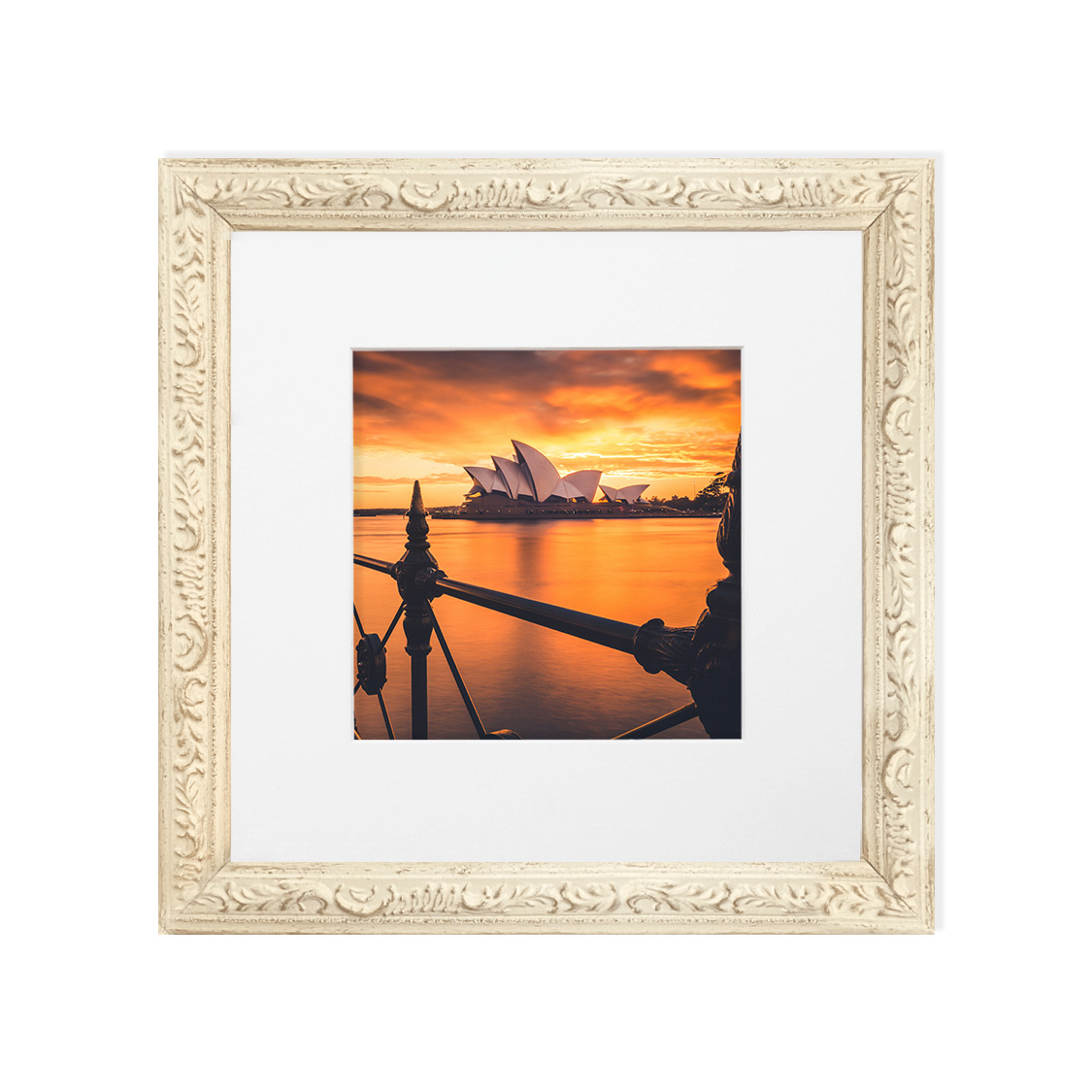 versailles frame - ornate white