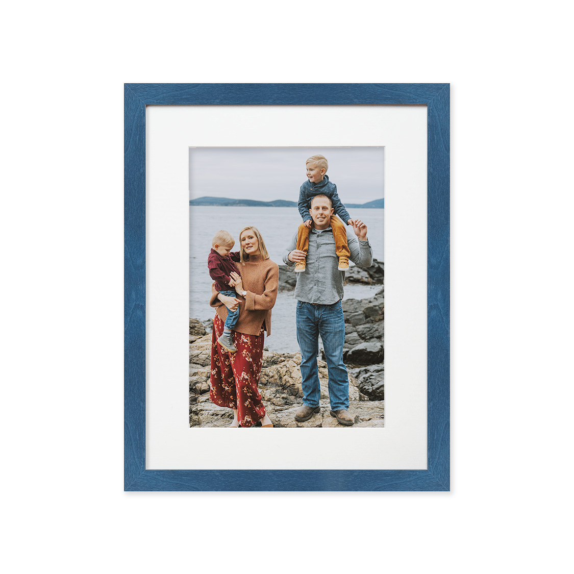 arbor frame - royal blue wood