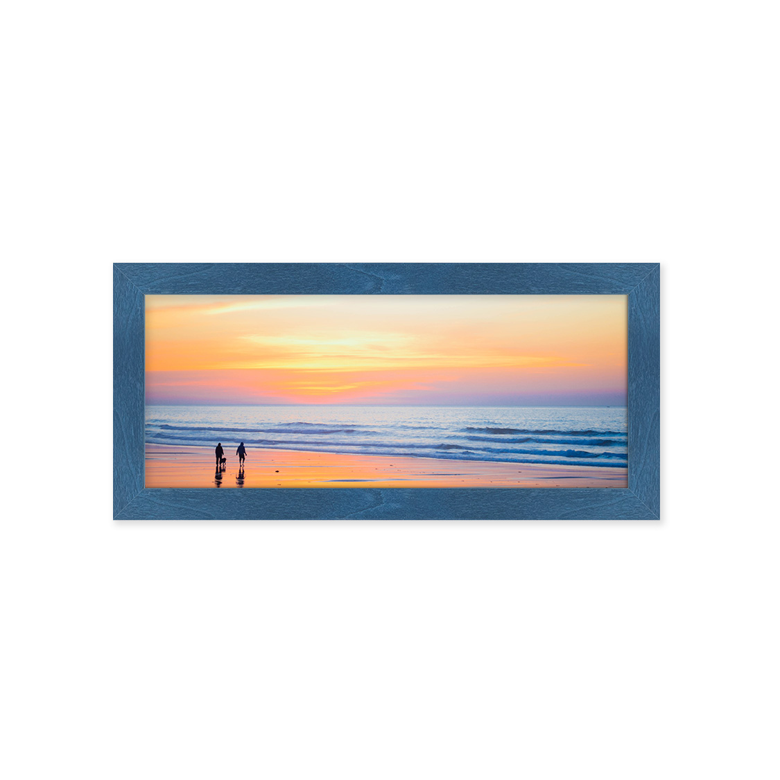 contour frame - royal blue wood