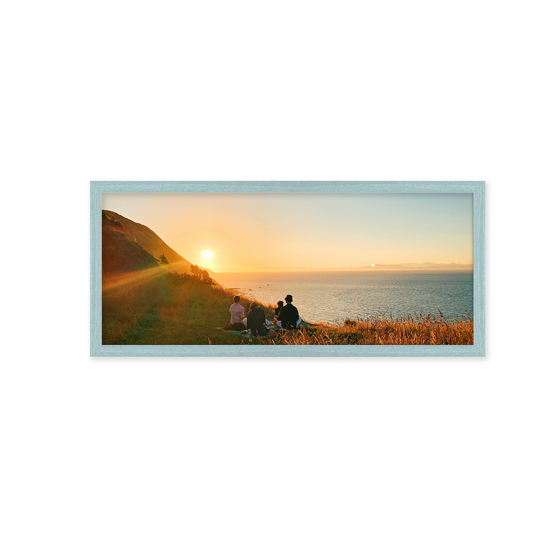 expanse frame - sky blue wood