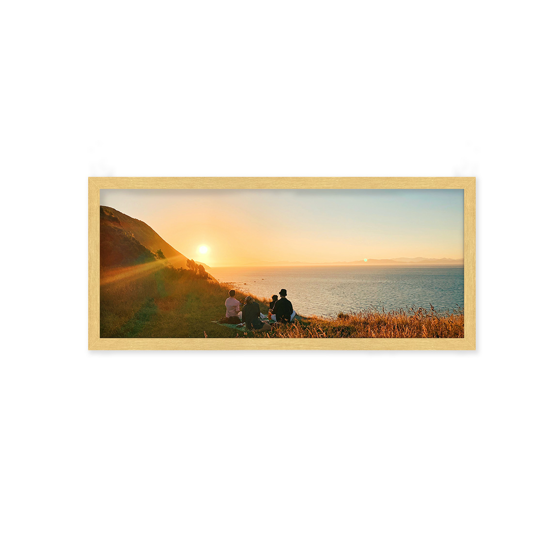 expanse frame - yellow wood