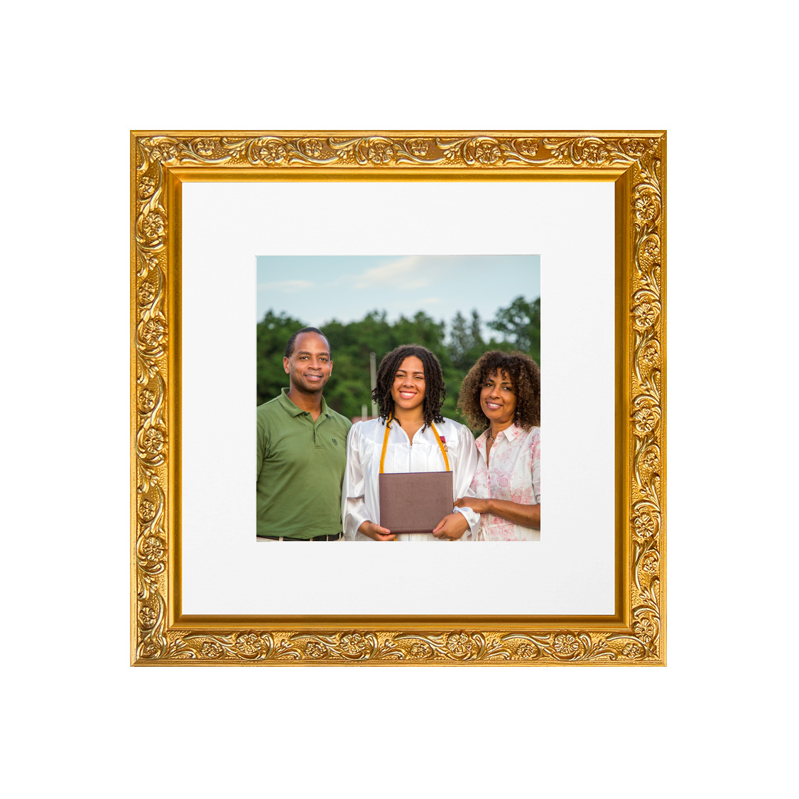 crown frame - ornate gold