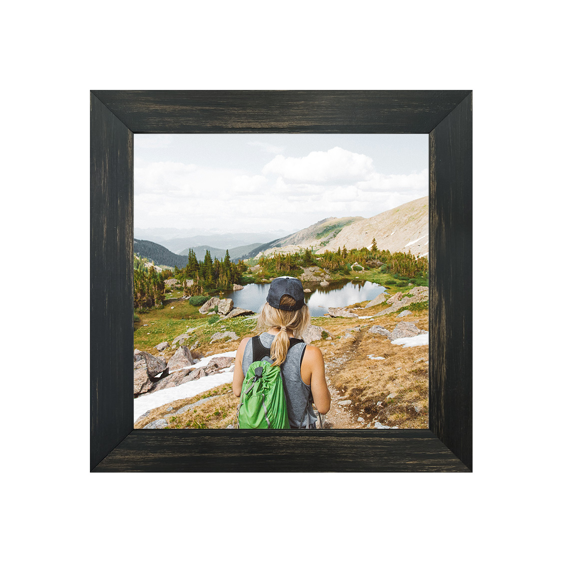 omaha frame - distressed black