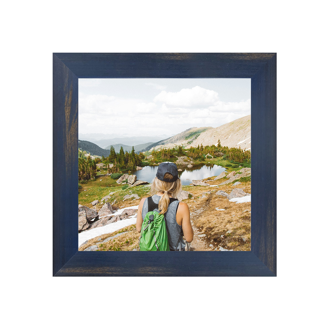 omaha frame - distressed navy