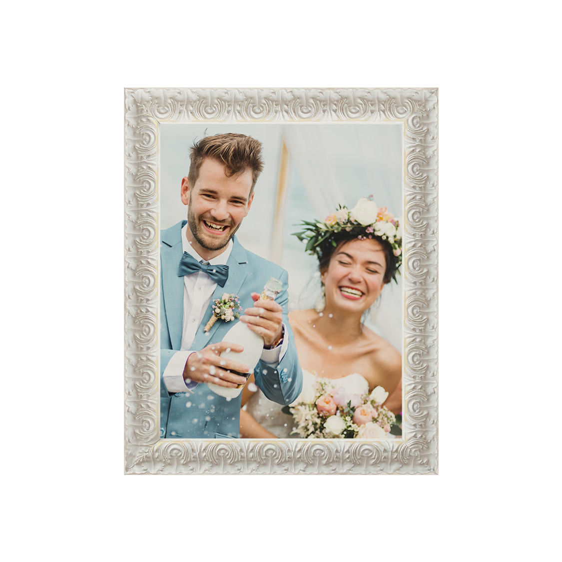 gala frame - ornate white