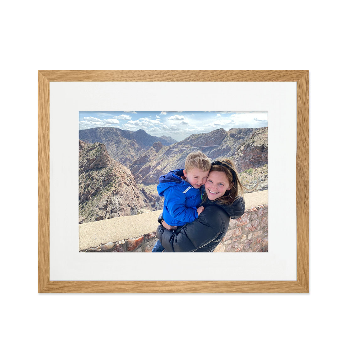 bergen frame - oak hardwood
