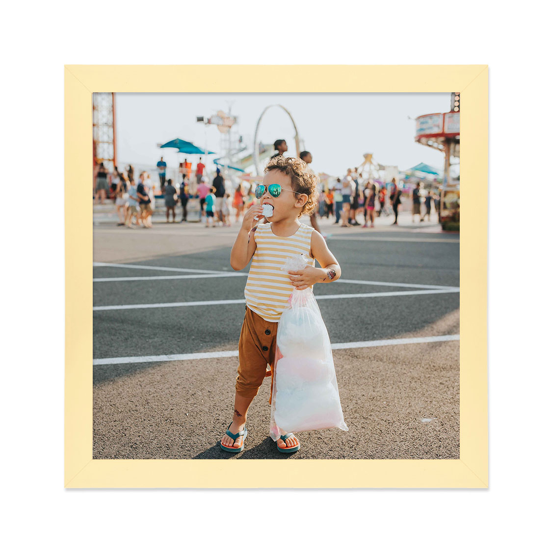 tapestry frame - yellow