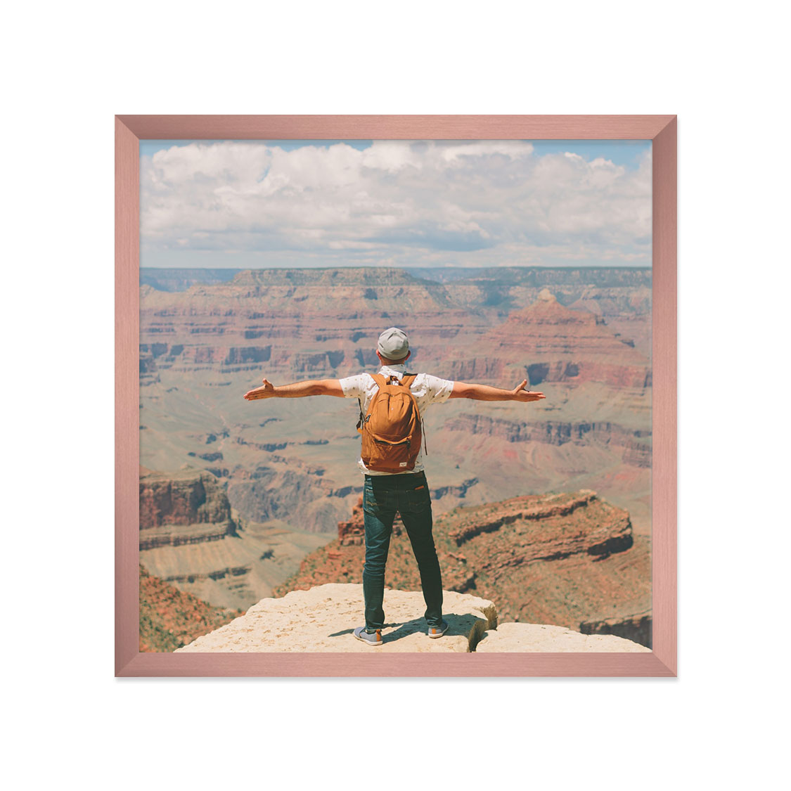 thrive frame - rose gold