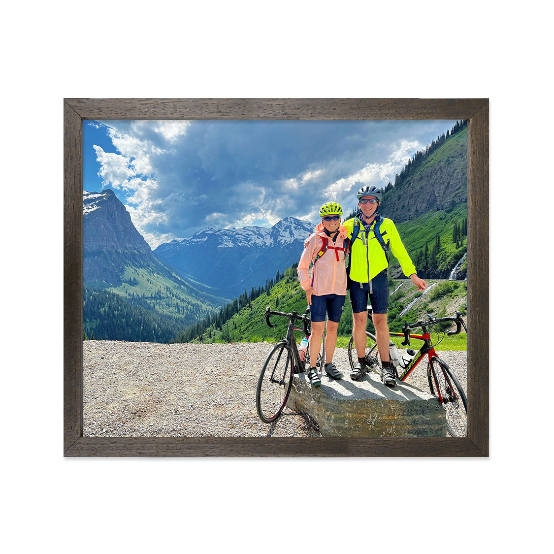 wander frame - dark brown wood