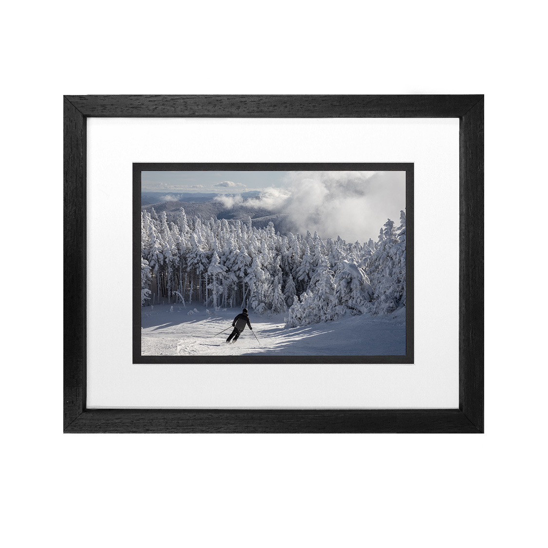 apollo frame - Black with white on black mat