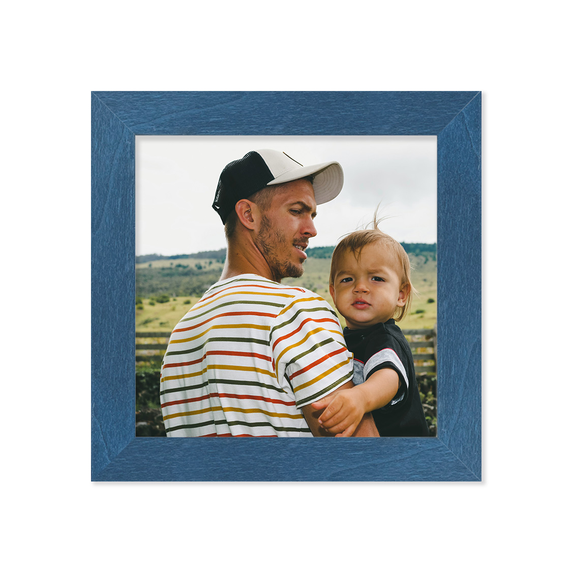 cape frame - royal blue wood