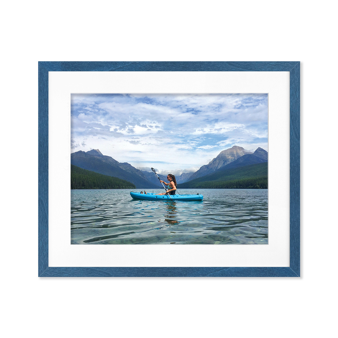 chelsea frame - royal blue wood