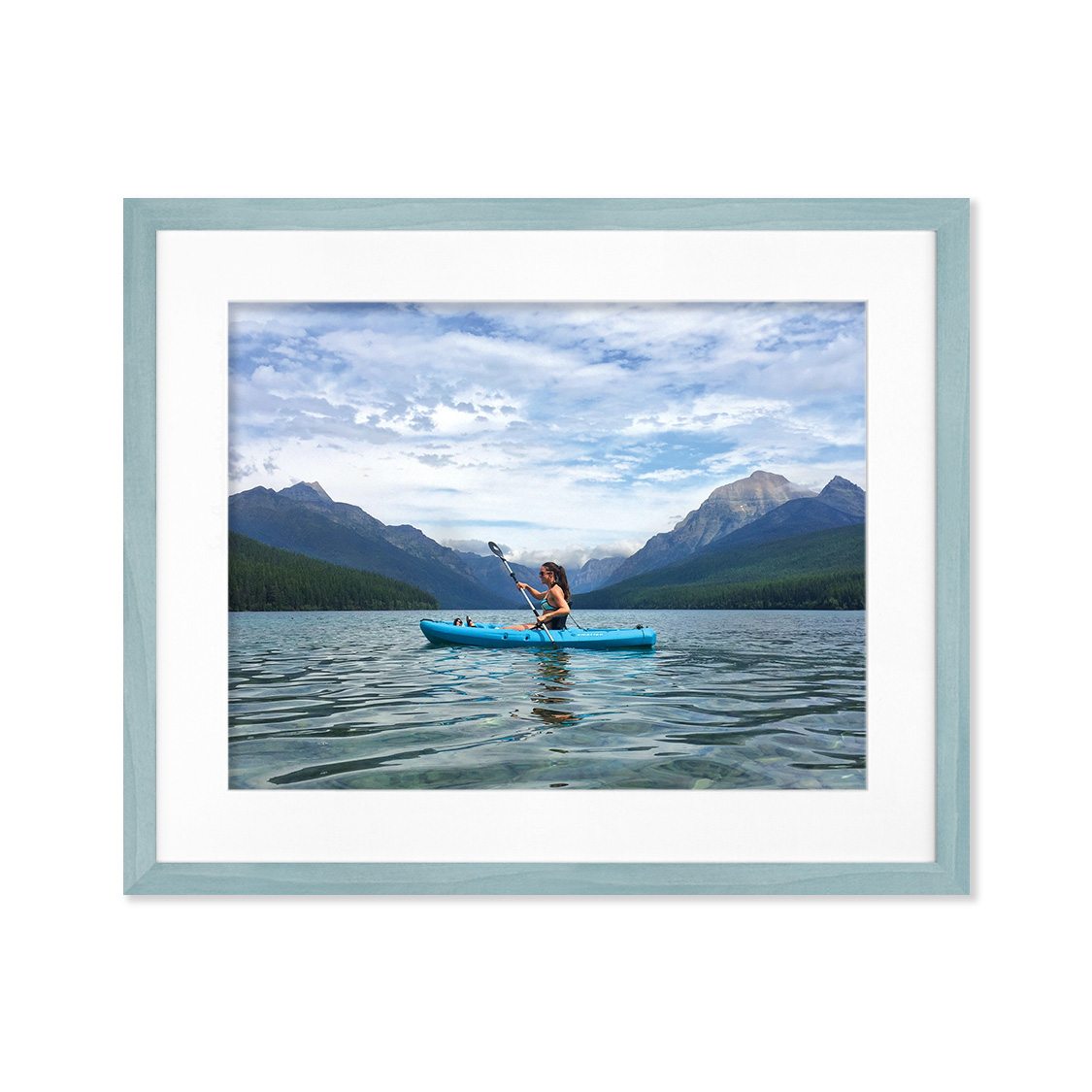chelsea frame - sky blue wood