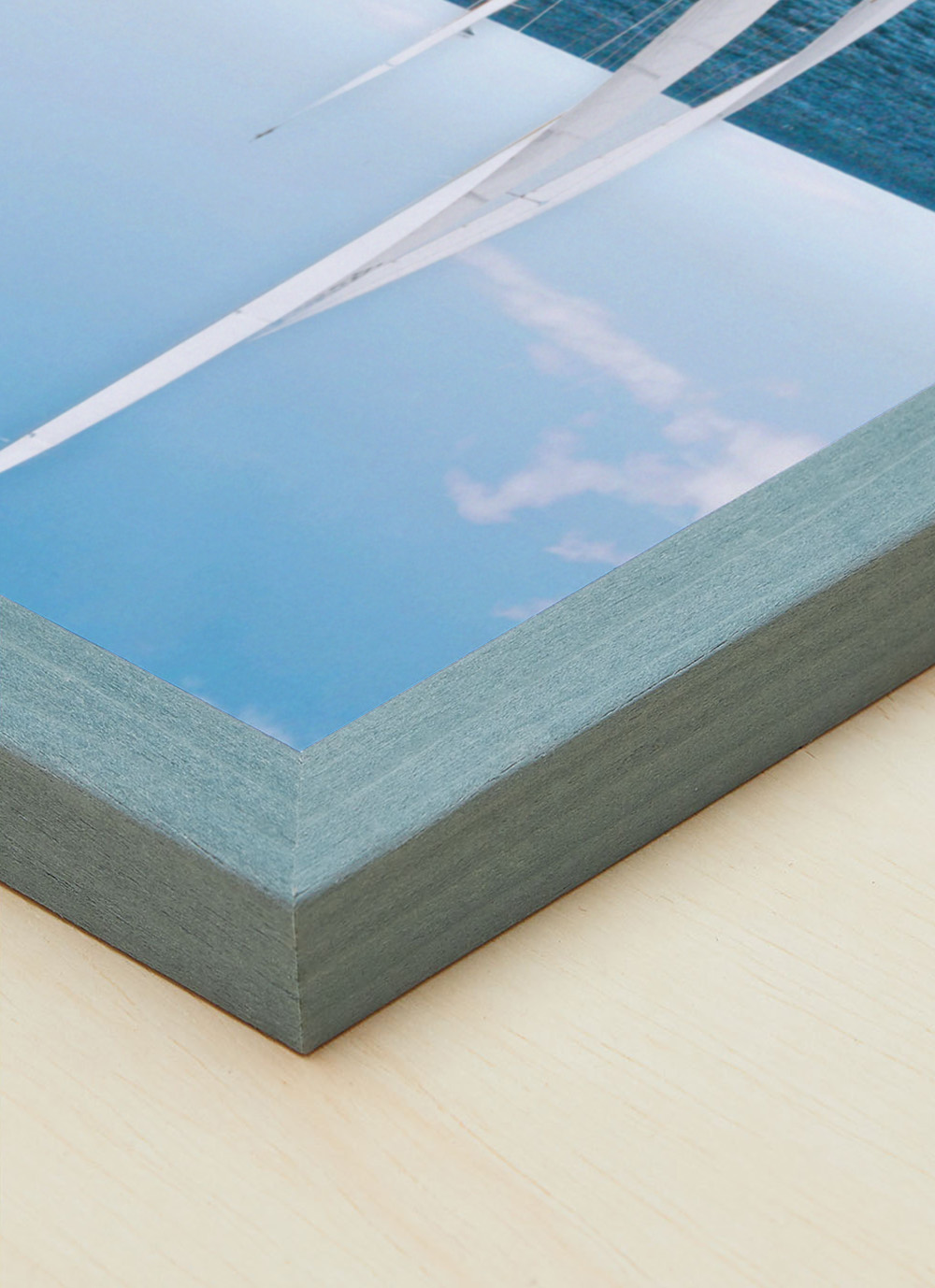 Cape Sky Blue Wood frame