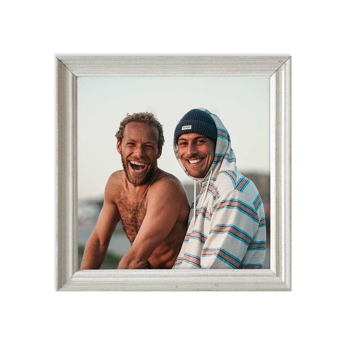 dwell frame - distressed white