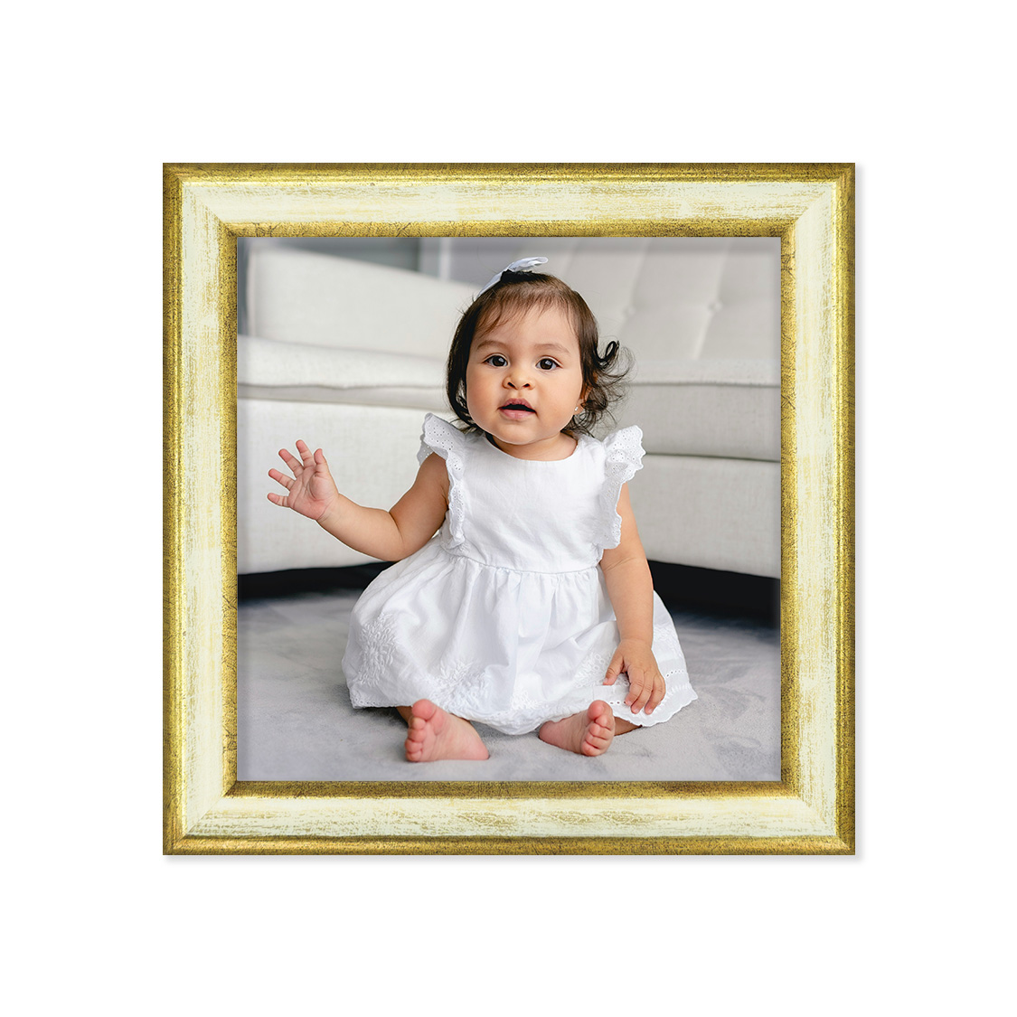 guild frame - white and gold