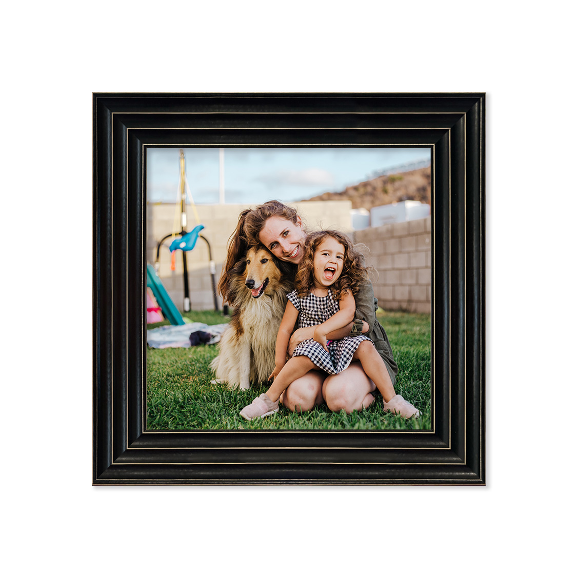 matinee frame - Black with stripes