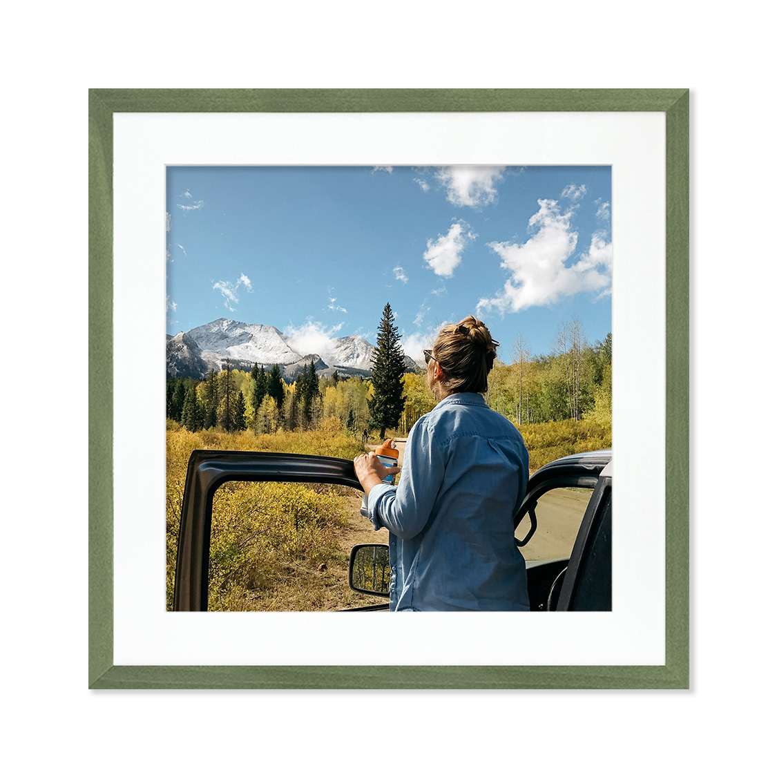 nolita frame - green wood
