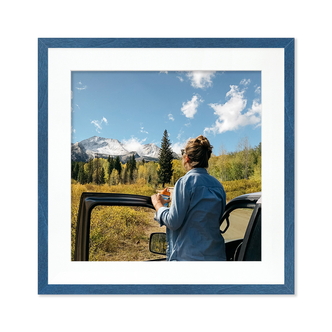 nolita frame - royal blue wood