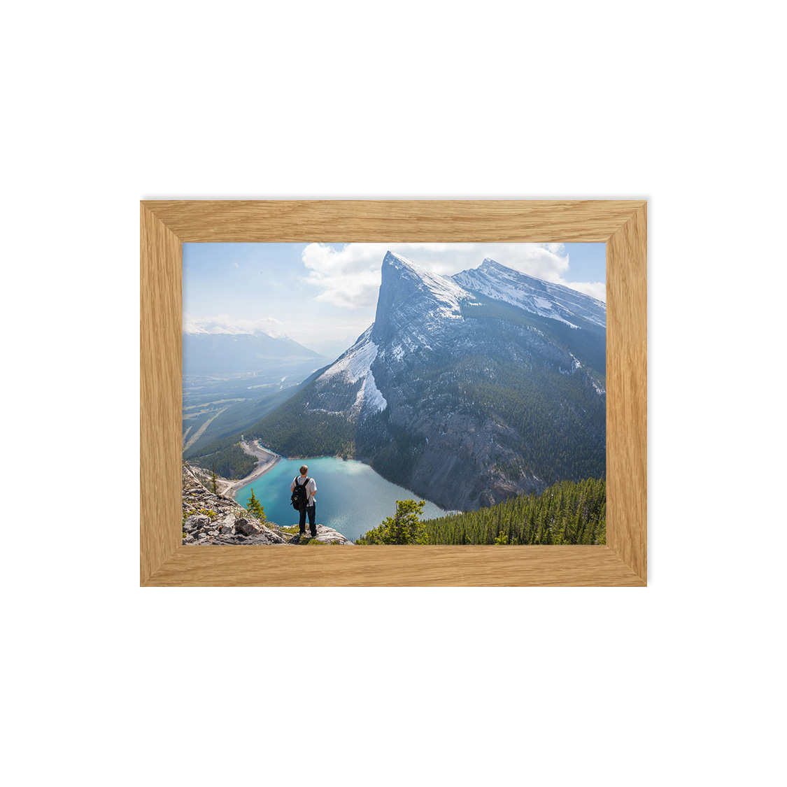 scene frame - oak hardwood