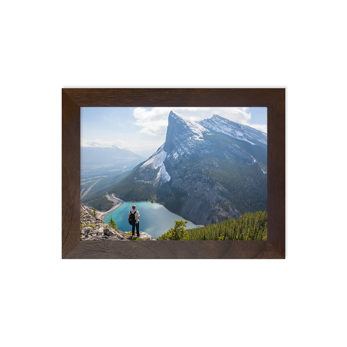 scene frame - walnut hardwood