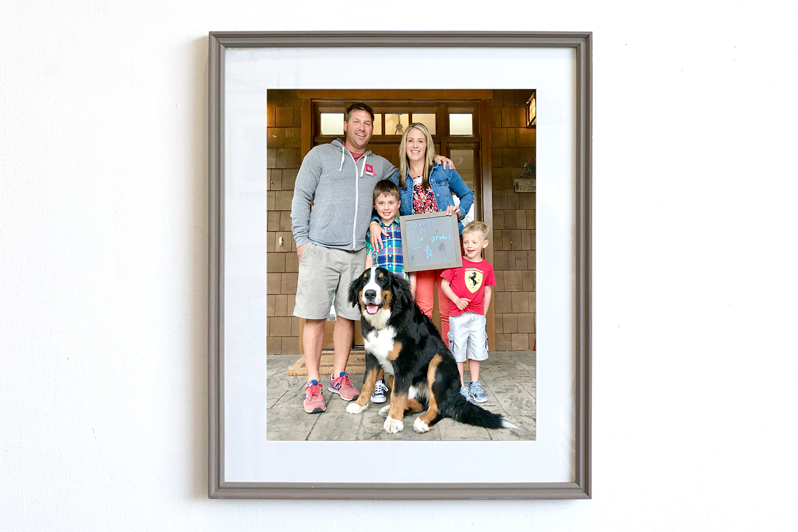 Frame your back to school photos.