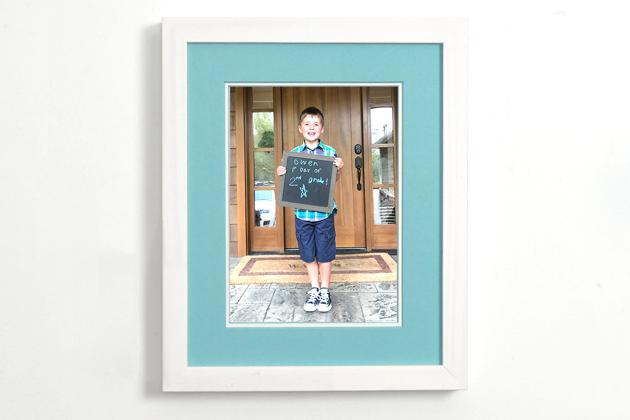 Frame your back to school photos.