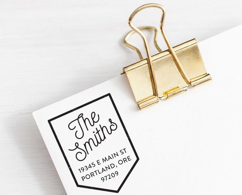 return address stamp