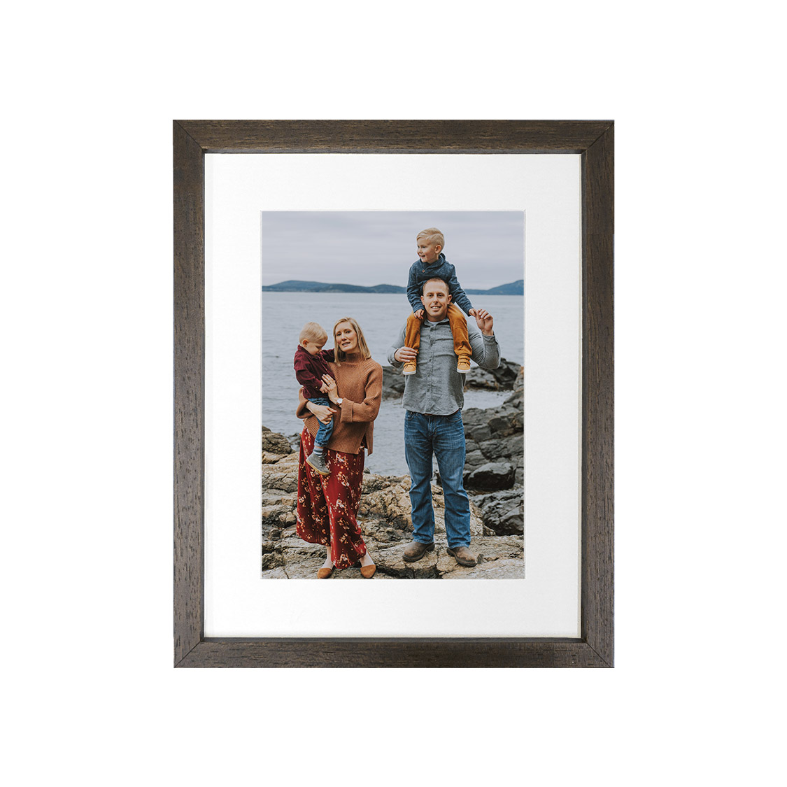 acadia frame - dark brown wood