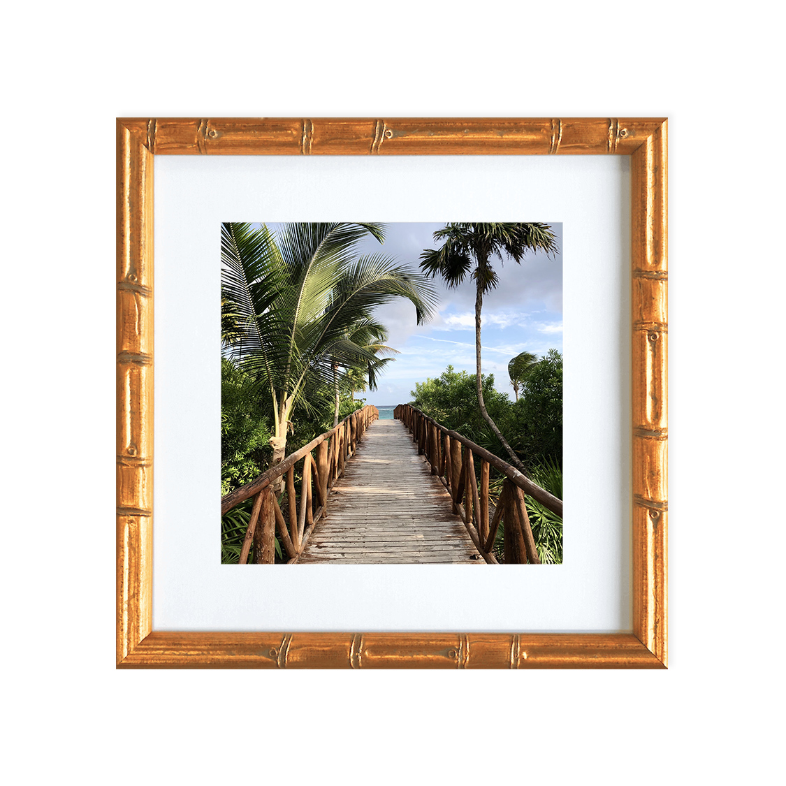 bamboo frame - gold