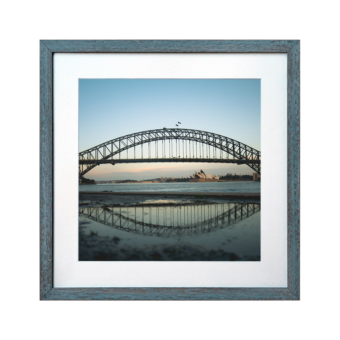 carolina frame - distressed blue