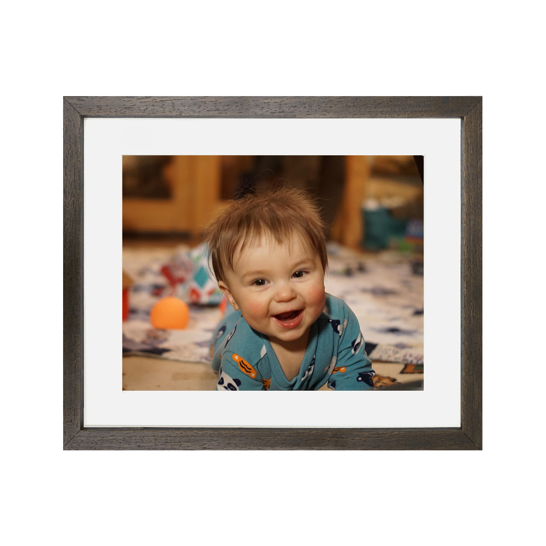 cascade frame - dark brown wood