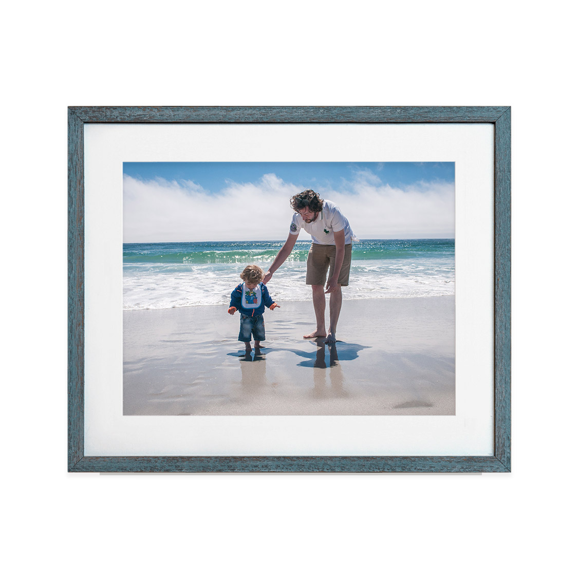 coast frame - distressed blue