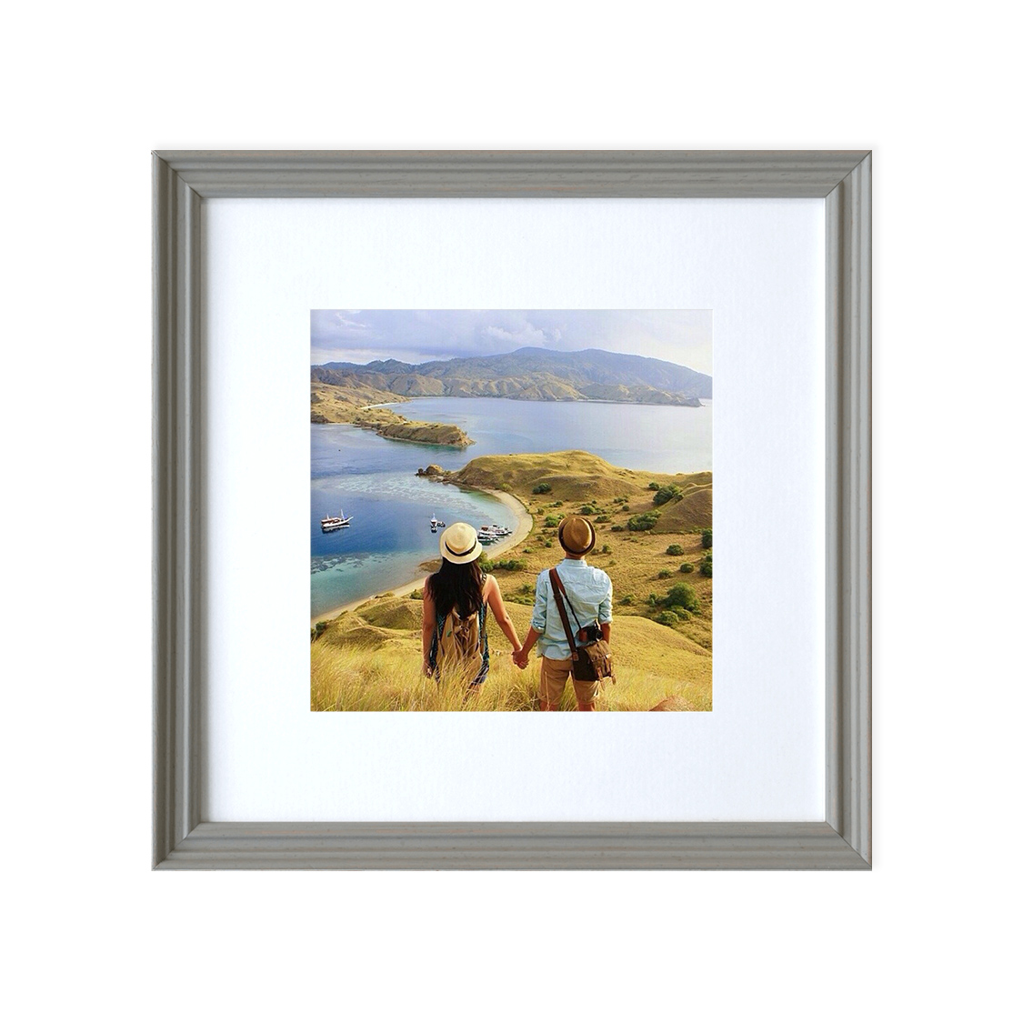 dove frame - distressed gray