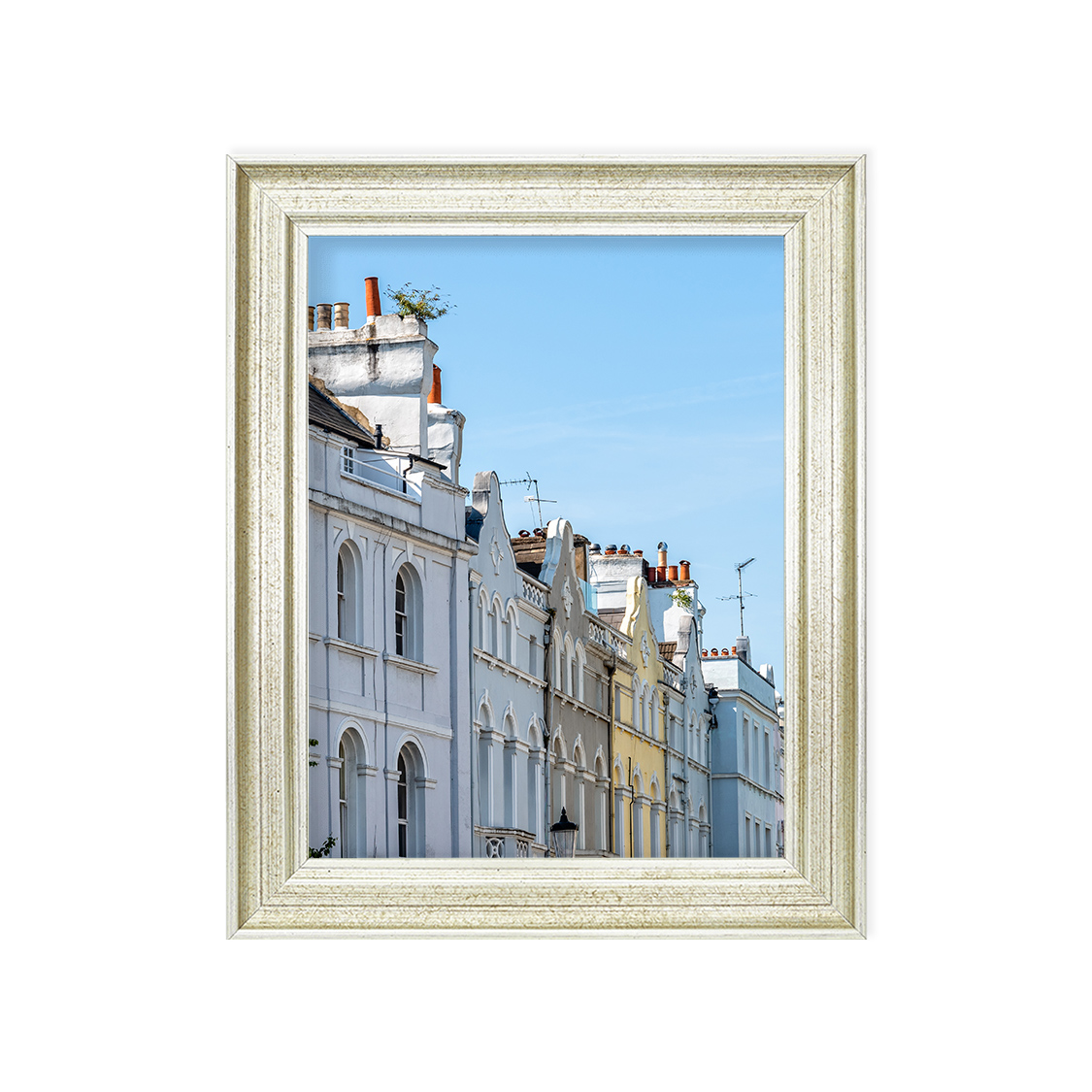 fresco frame - distressed silver