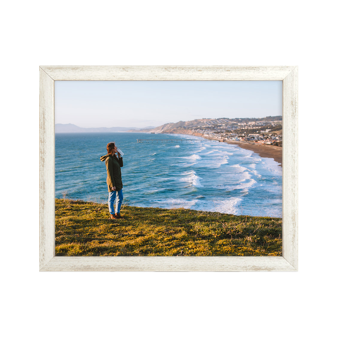 grove frame - distressed white