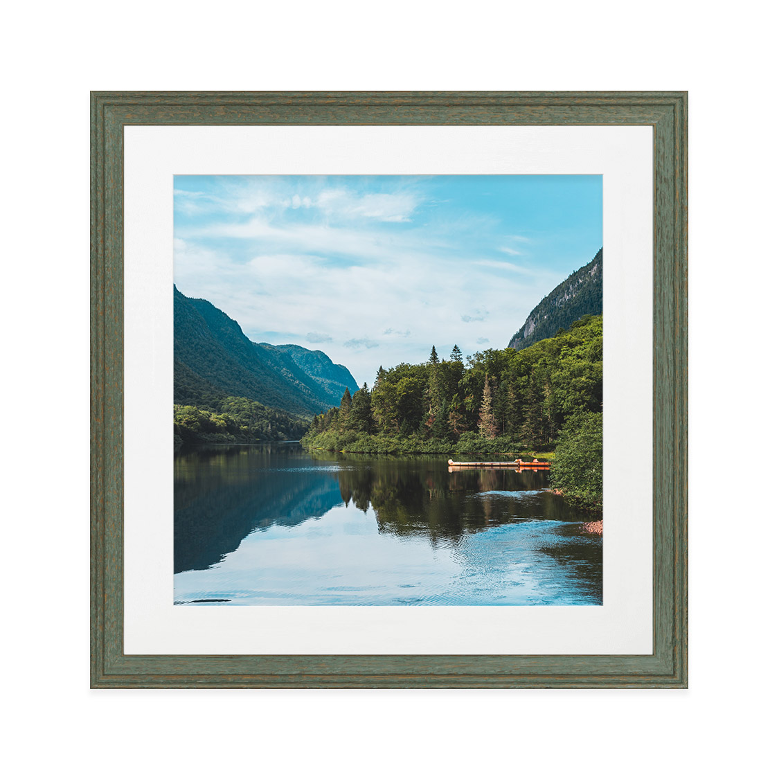 hanover frame - distressed green