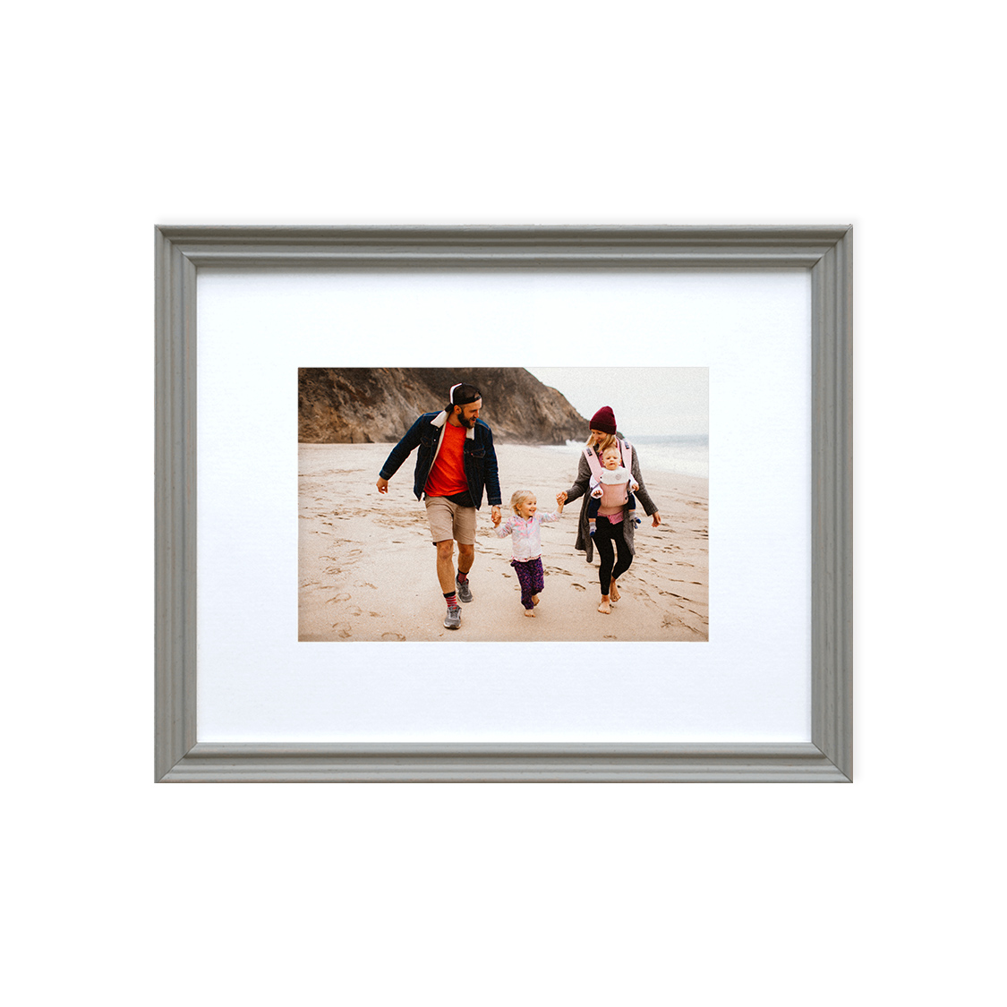 june frame - distressed gray