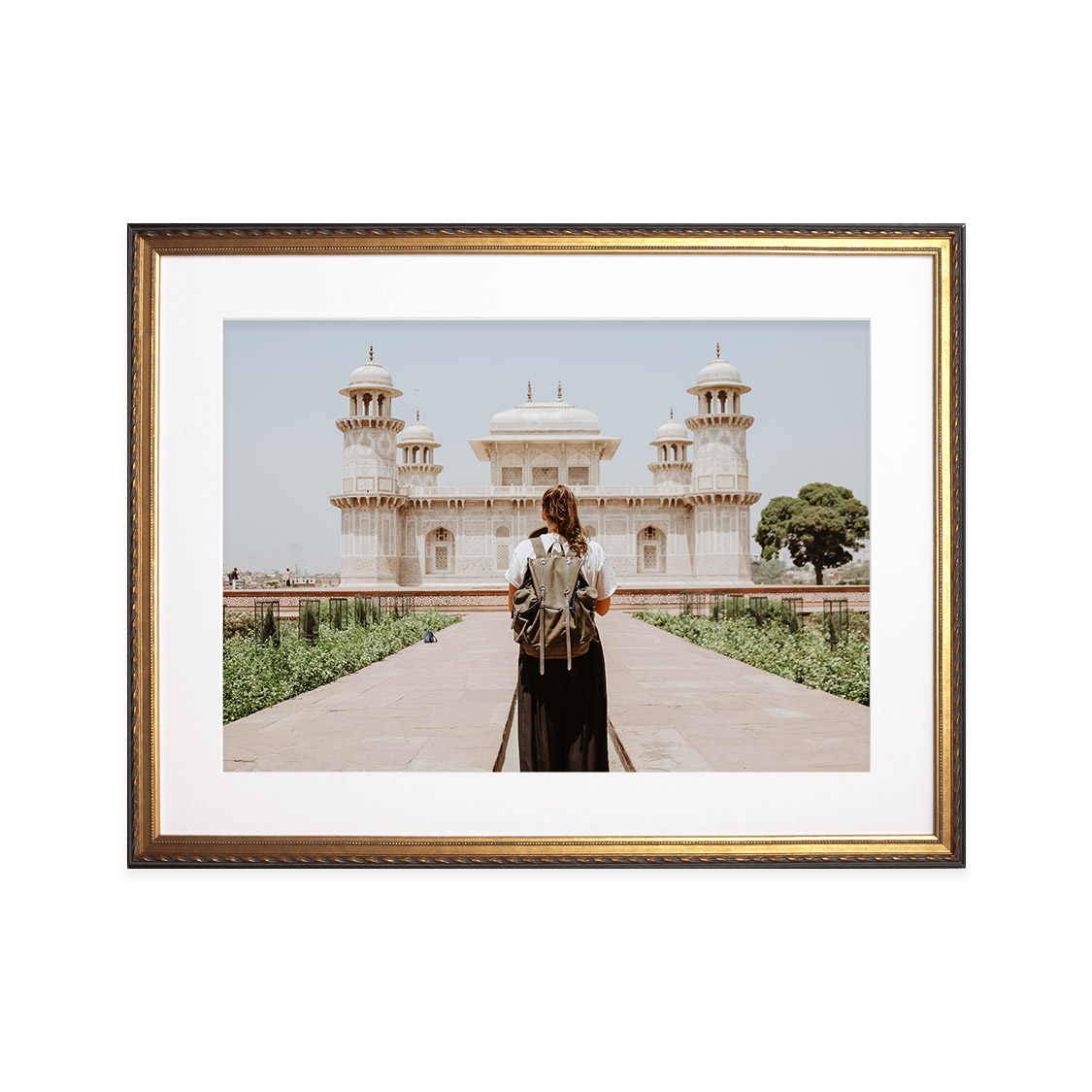 marquee frame - gold and black
