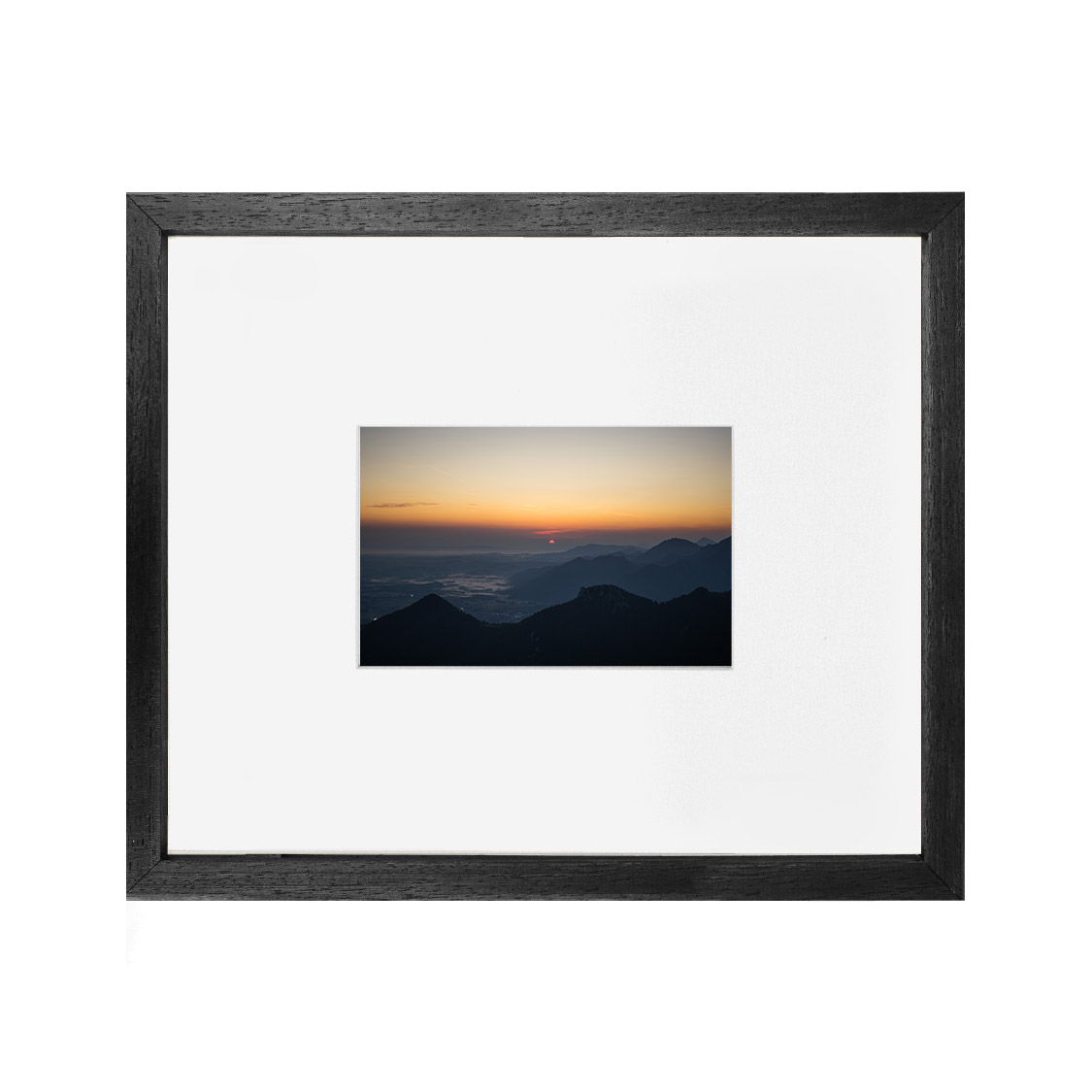 pinnacle frame - black wood