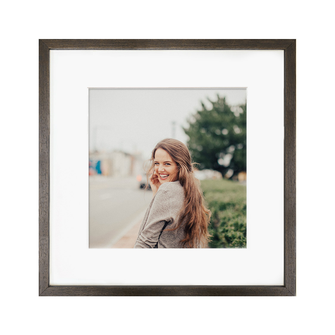 shenandoah frame - dark brown wood
