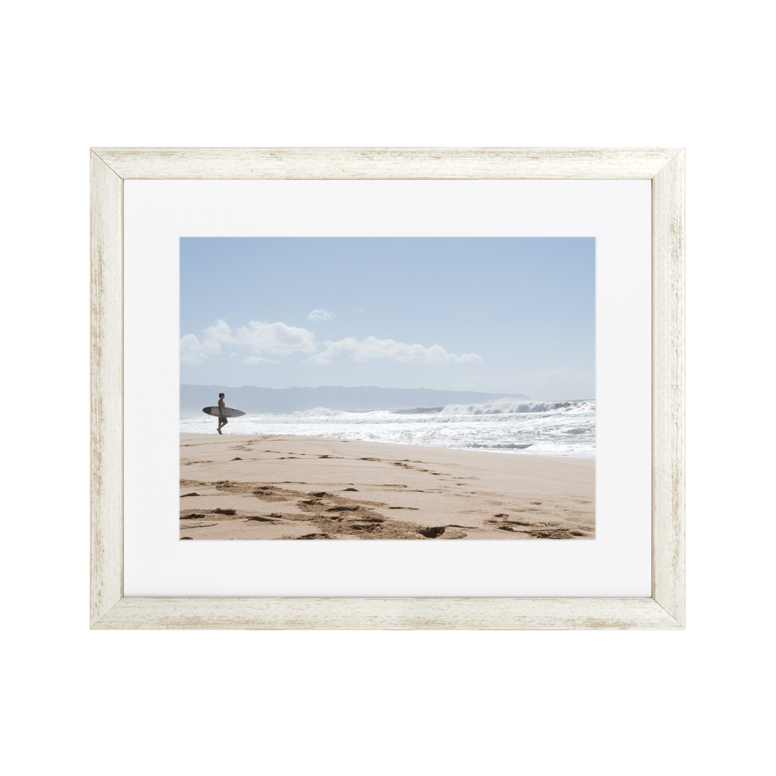 verse frame - distressed white