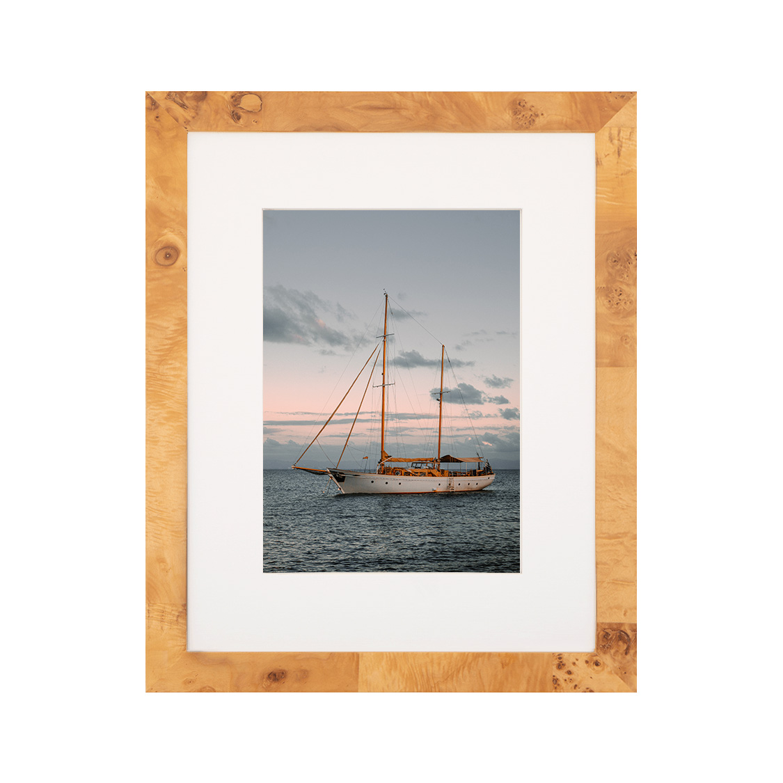 cumberland frame - tan burlwood