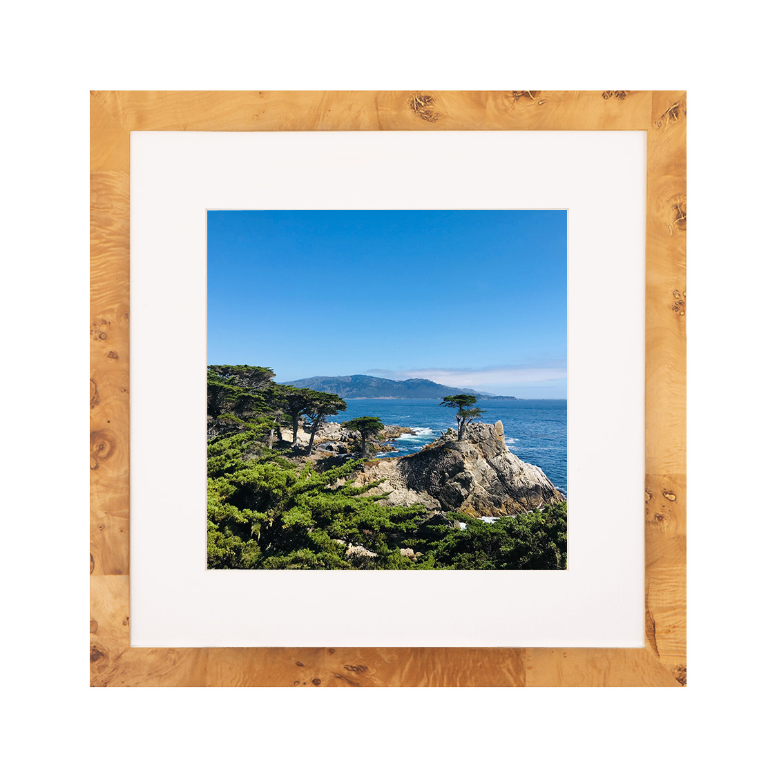 derry frame - tan burlwood